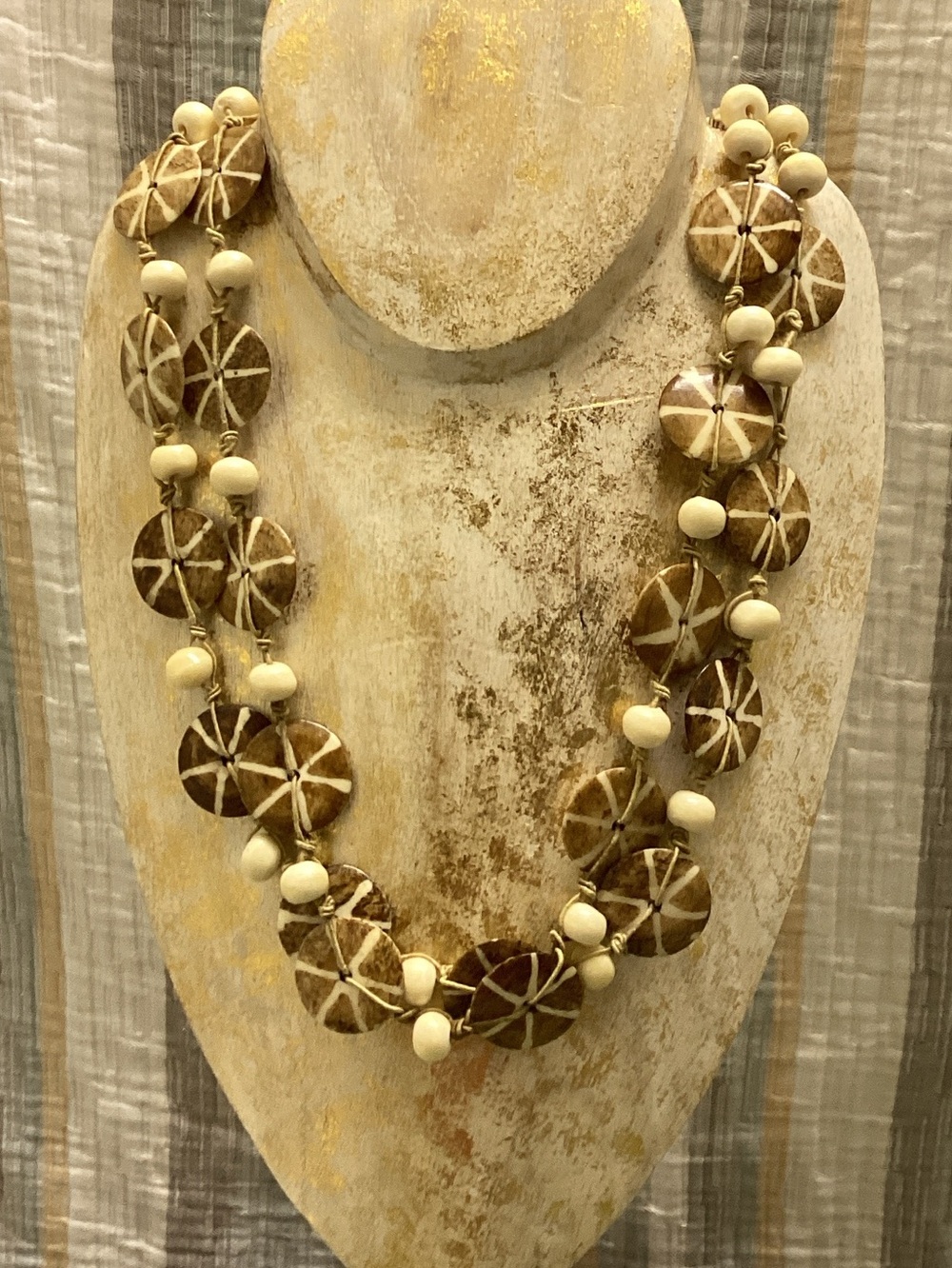 Unique hand-crafted necklace Boho chic Artisan Tribal Ethnic